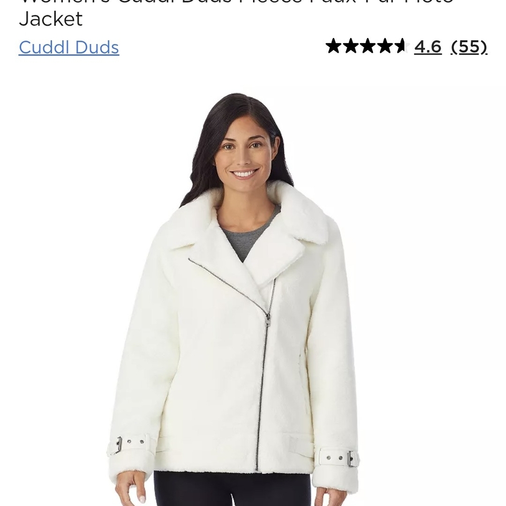 Cuddl Duds Women's White Jacket - image 6